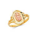 14K Two Tone Gold Guadalupe Ring