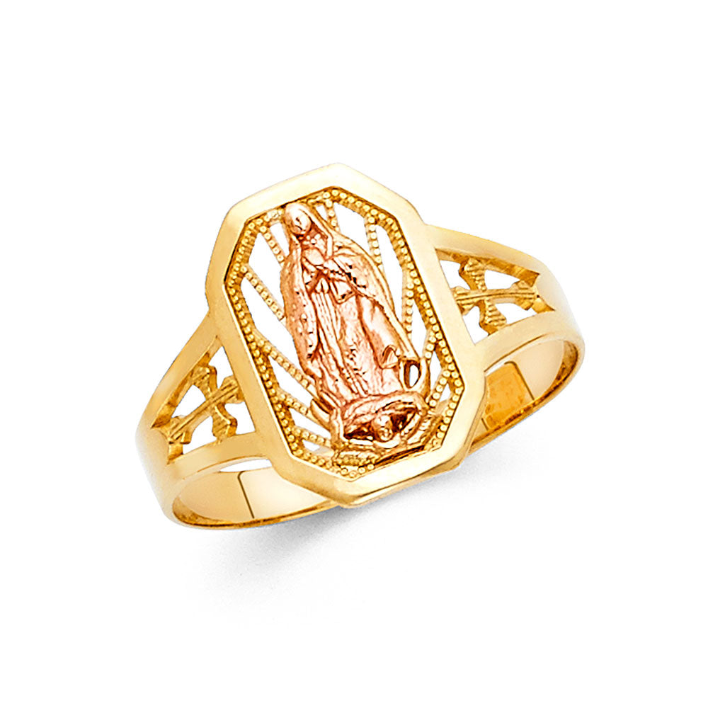 14K Two Tone Gold Guadalupe Ring