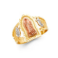 14K Yellow White Rose Gold Guadalupe Ring