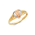 14K Yellow White Rose Gold Guadalupe Ring
