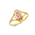 14K Yellow White Rose Gold Guadalupe Ring