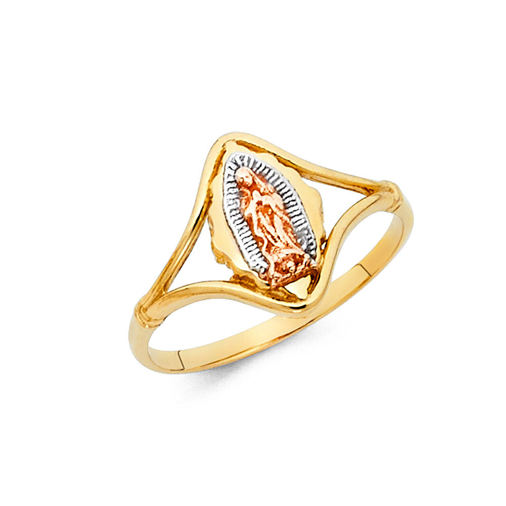 14K Yellow White Rose Gold Guadalupe Ring