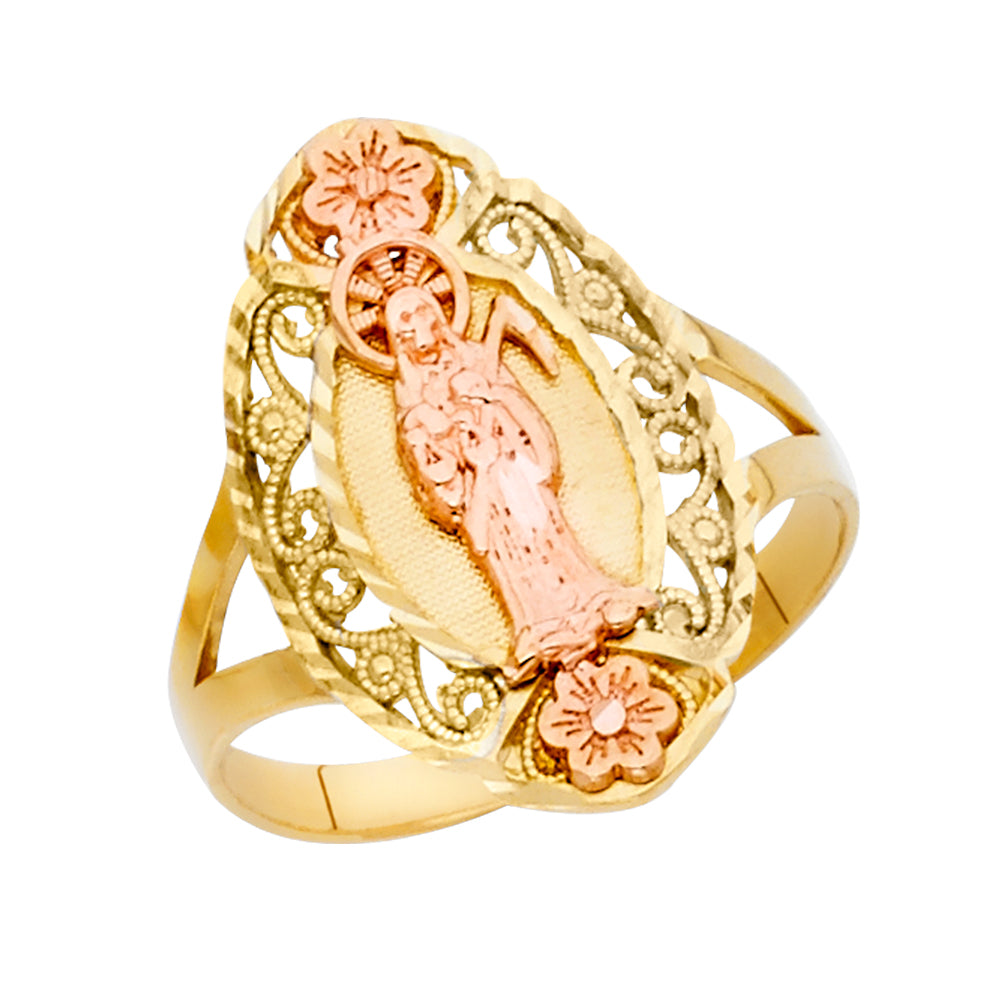 14K Two Tone Gold Fancy Ring