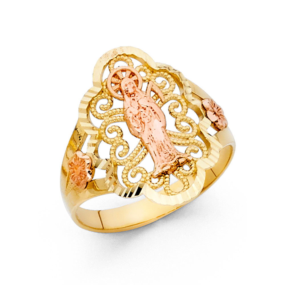 14K Two Tone Gold Fancy Ring