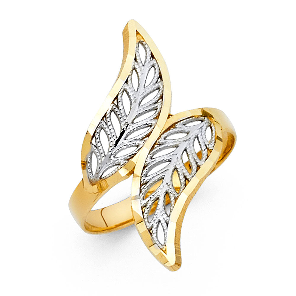 14K Two Tone Gold Fancy Ring