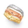 14K Yellow White Rose Gold Semanario Ring