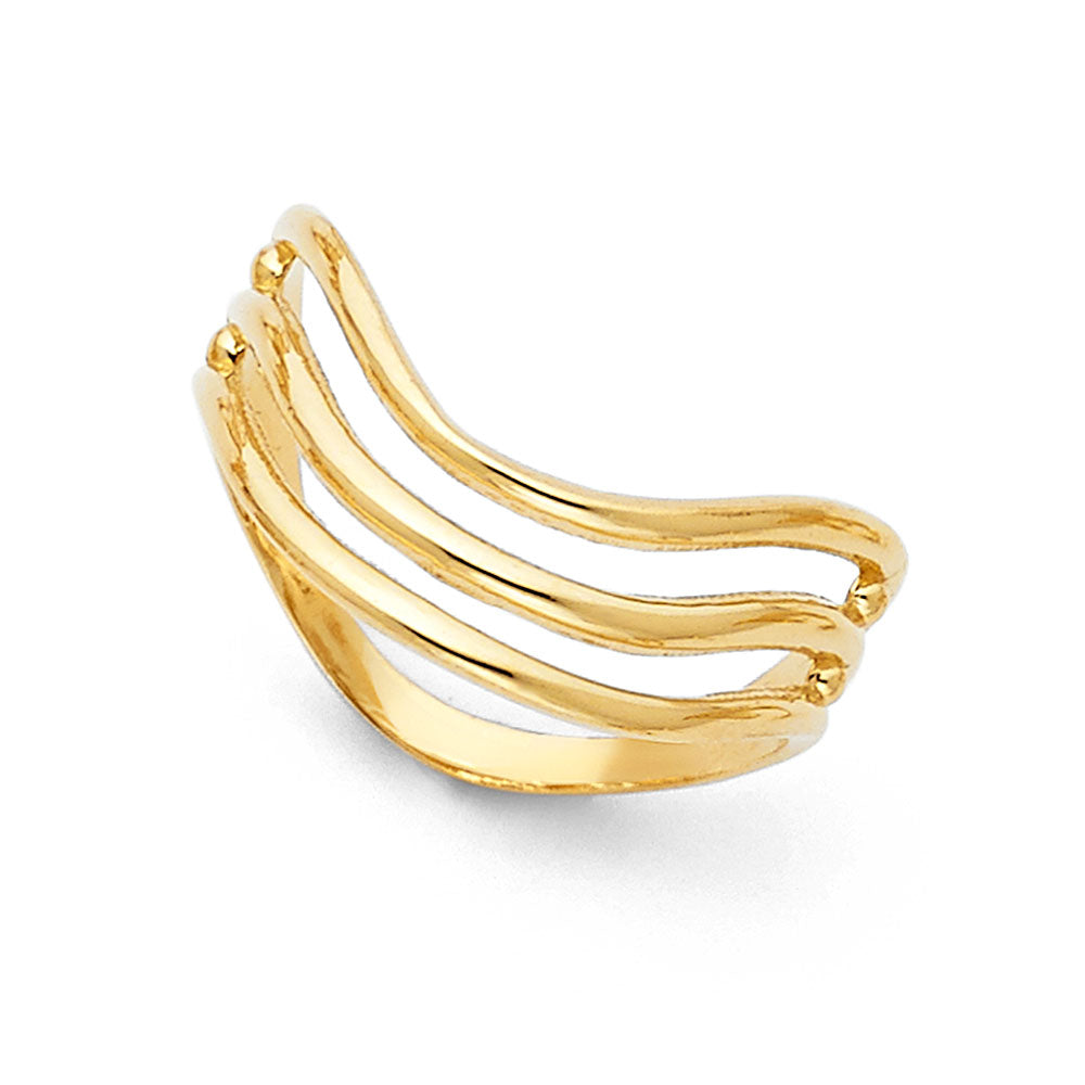 14K Yellow Gold Thumb Ring