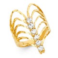 14K Yellow Gold CZ Semanario Ring