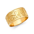 14K Yellow Gold Lucky Ring