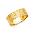 14K Yellow Gold Lucky Ring