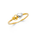 14K Two Tone Gold CZ Fancy Ring