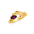 14K Yellow Gold CZ Fancy Ring