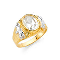 14K Yellow Gold CZ Ring