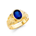 14K Yellow Gold CZ Ring
