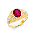 14K Yellow Gold CZ Ring