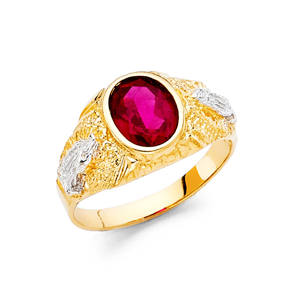 14K Yellow Gold CZ Ring