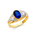 14K Yellow Gold CZ Ring