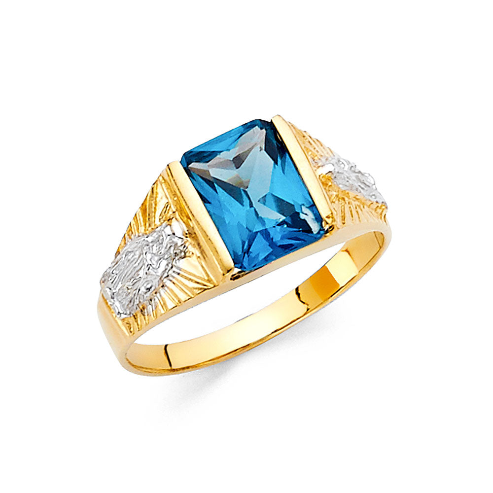 14K Yellow Gold CZ Ring