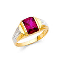 14K Yellow Gold CZ Ring
