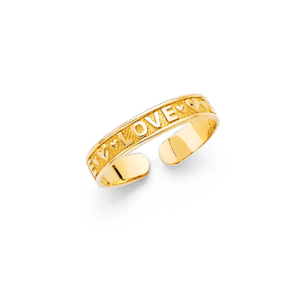 14K Yellow Gold Toe Ring