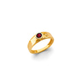 14K Yellow Gold CZ Babies Ring