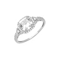 14K White Gold CZ Engagement Ring / Set
