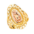 14K Two Tone Gold Guadalupe Ring