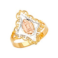 14K Yellow White Rose Gold Guadalupe Ring