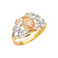 14K Yellow White Rose Gold Guadalupe Ring