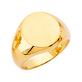 14K Yellow Gold Men'S Signet Ring