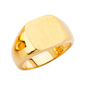 14K Yellow Gold Men'S Signet Ring