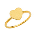 14K Yellow Gold Ladies Signet Ring