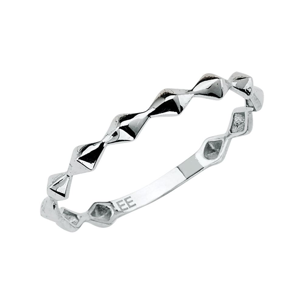 14K White Gold Stackble Band