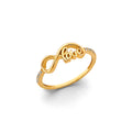 14K Yellow Gold Infiniti/Love Ring