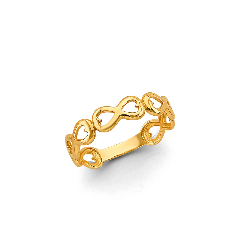 14K Yellow Gold Infiniti Ring