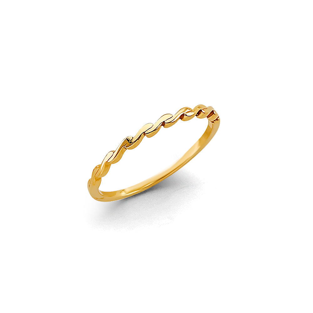 14K Yellow Gold Stackable Ring