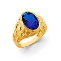 14K Yellow Gold Men'S CZ Ring