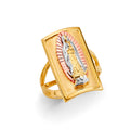 14K Yellow White Rose Gold Guadalupe Ring