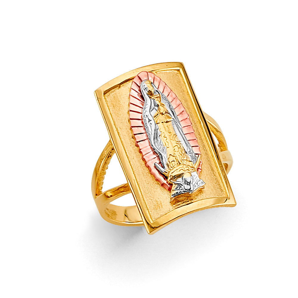 14K Yellow White Rose Gold Guadalupe Ring