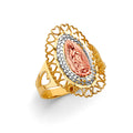 14K Yellow White Rose Gold Guadalupe Ring