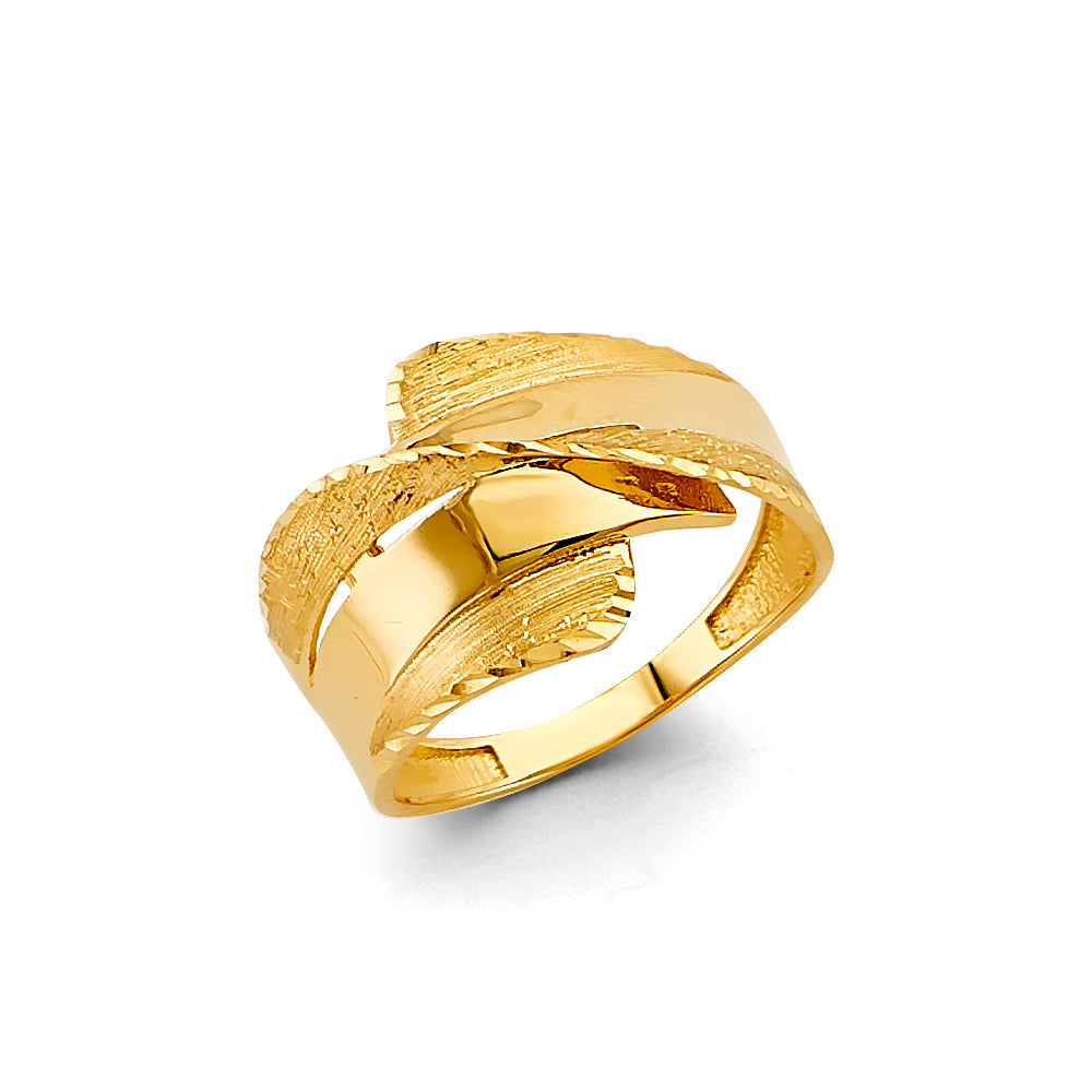 14K Yellow Gold Fancy Ladies Ring