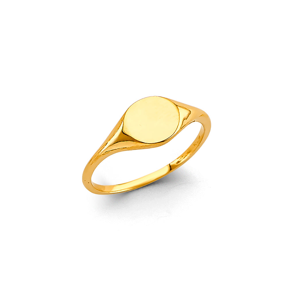 14K Yellow Gold Signet Ring