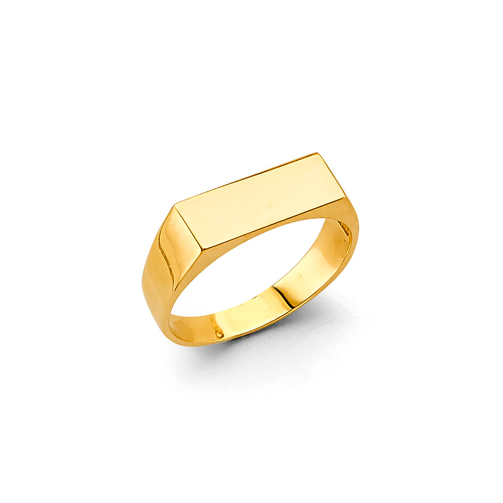 14K Yellow Gold Signet Ring