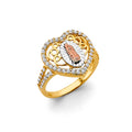 14K Yellow White Rose Gold Guadalupe Ring
