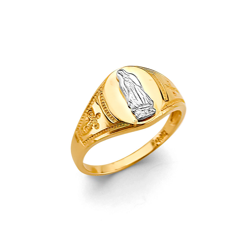 14K Two Tone Gold Guadalupe Ring