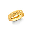 14K Yellow Gold Men Wedding Band