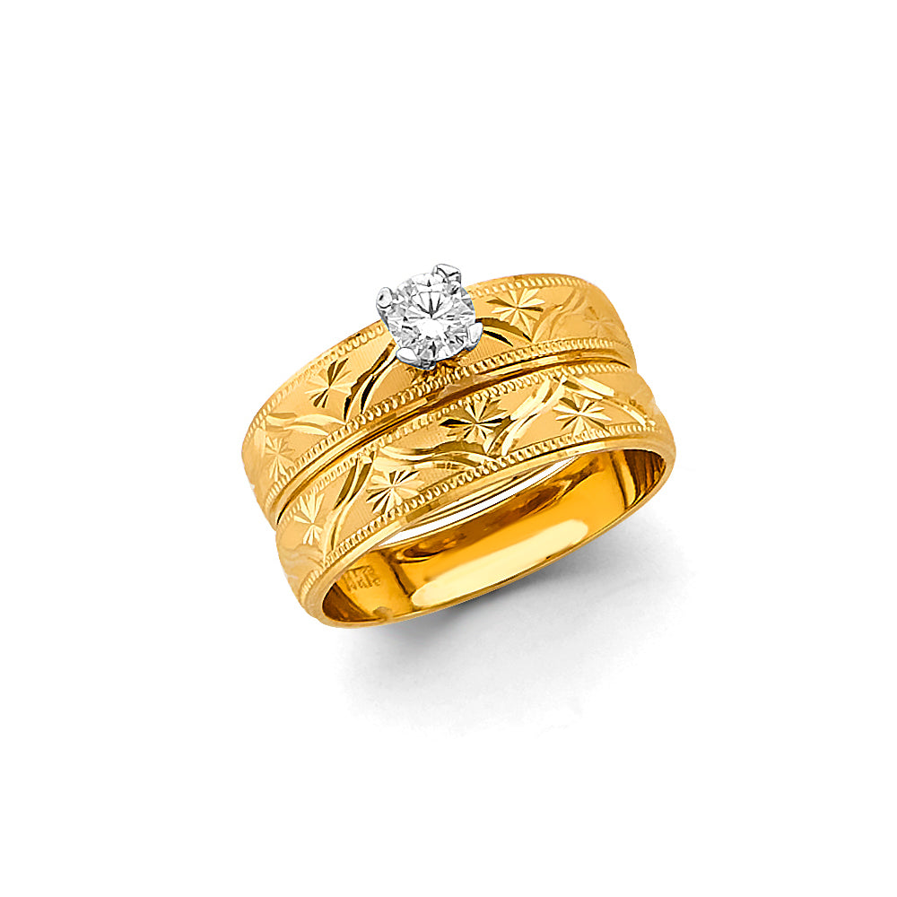 14K Yellow Gold Ladies Wedding Band