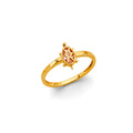14K Yellow Gold Babies Ring