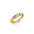 14K Yellow Gold Babies CZ Ring