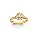 14K Yellow Gold CZ Ring / Set